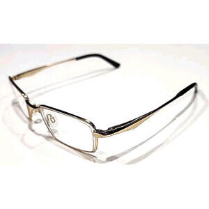 Randolph Engineering Muga Gold Metal Rectangle Unisex Eyeglasses 52-19 140 Japan